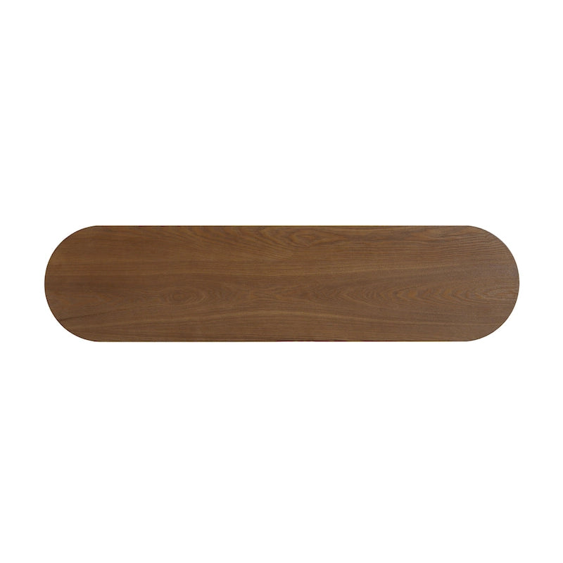 Modern Entryway Console Table with Open Shelf & Elegant Wood Grain Design