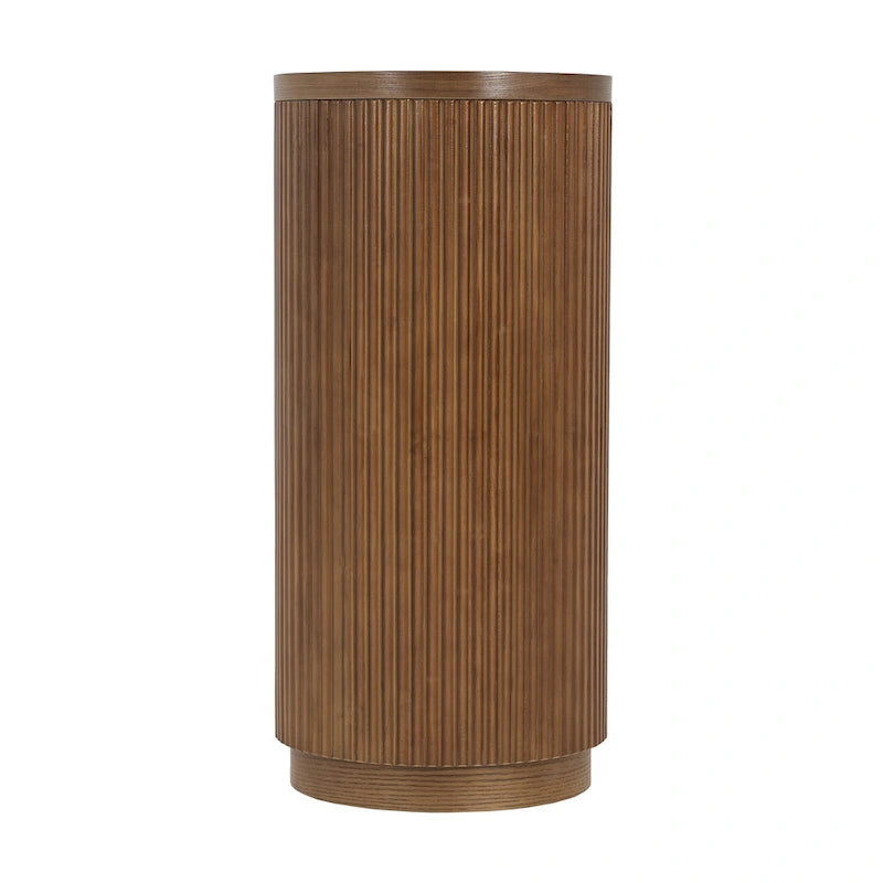 Modern Entryway Console Table with Open Shelf & Elegant Wood Grain Design