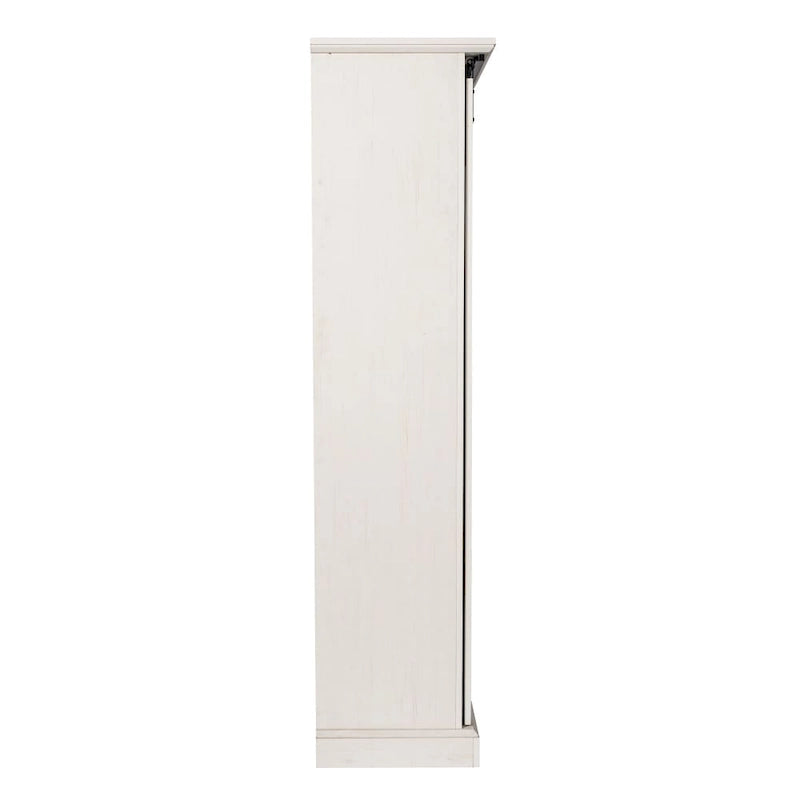 Rustikální úložná skříň s nastavitelnými policemi a posuvnými vraty - 16.75D x 36.25W x 68H