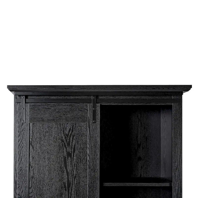 Rustikální úložná skříň s nastavitelnými policemi a posuvnými vraty - 16.75D x 36.25W x 68H