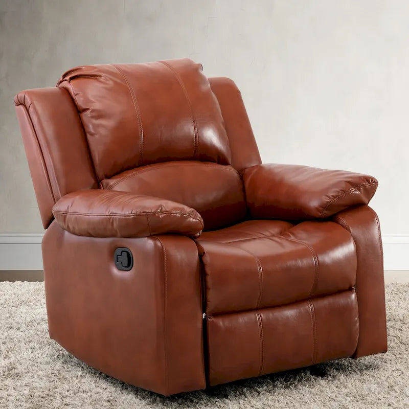 Leather Gel Recliner For Living Room