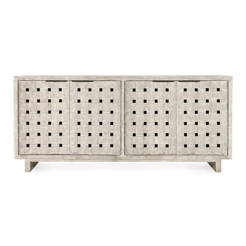 4-Door Reclaimed Pine Wood Buffet Sideboard