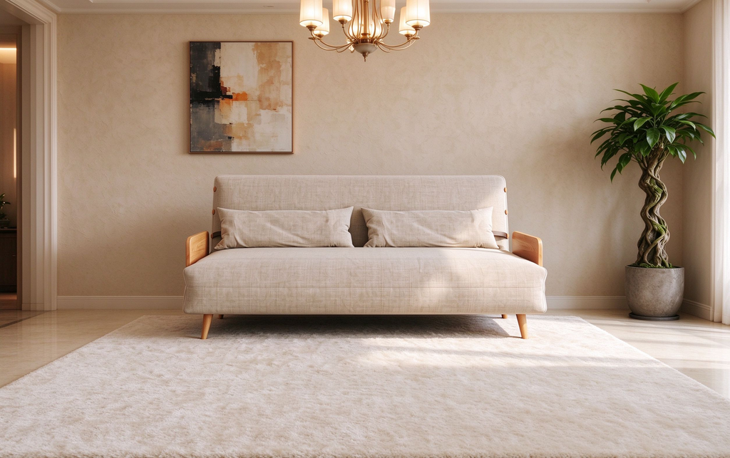 59.1 Modern Upholstered Sofa Bed