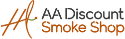AA Discount Smoke Shop Logo - 透明背景